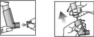 Imagem ilustrativa orientando sobre o modo correto de higienização do medicamento Clenil Compositum HFA