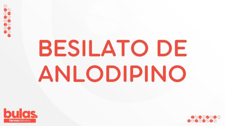 Imagem ilustrativa com o nome do medicamento besilato anlodipino