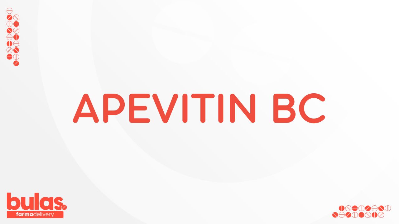 Imagem ilustrativa contendo o nome do medicamento Apevitin BC.