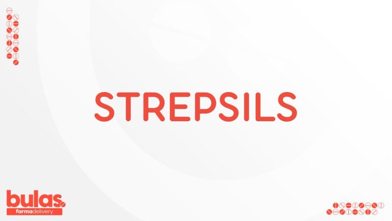 Imagem ilustrativa contendo o nome do medicamento Strepsils.