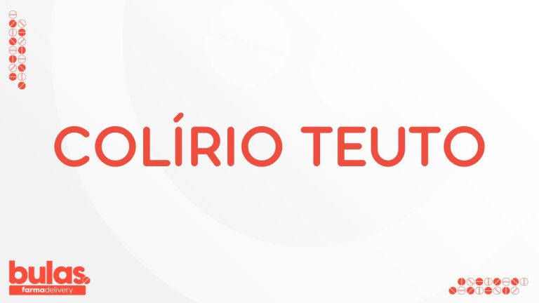 Imagem ilustrativa contendo o nome do medicamento Colírio Teuto